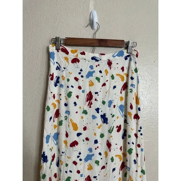 Reformation Bea Midi Skirt in Painted Lady Womans 8 - Picture 8 of 12